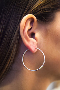 Silver earrings