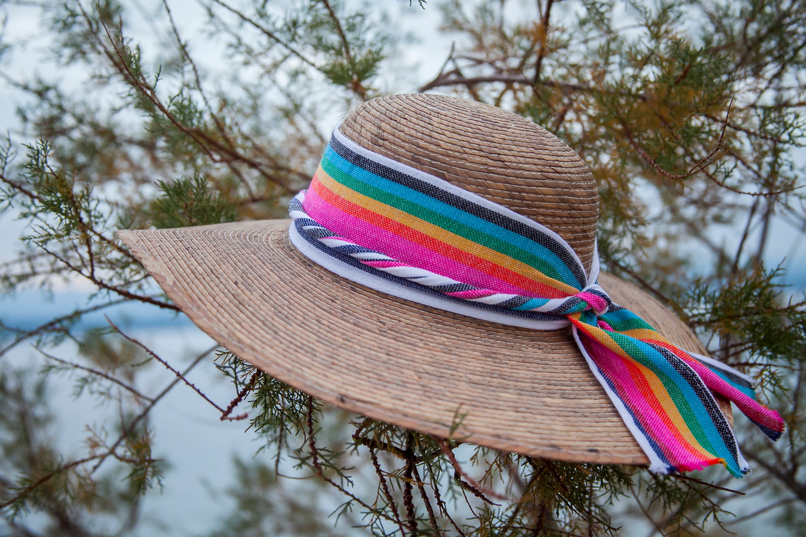 Wide Brim Palm Leaf Hat