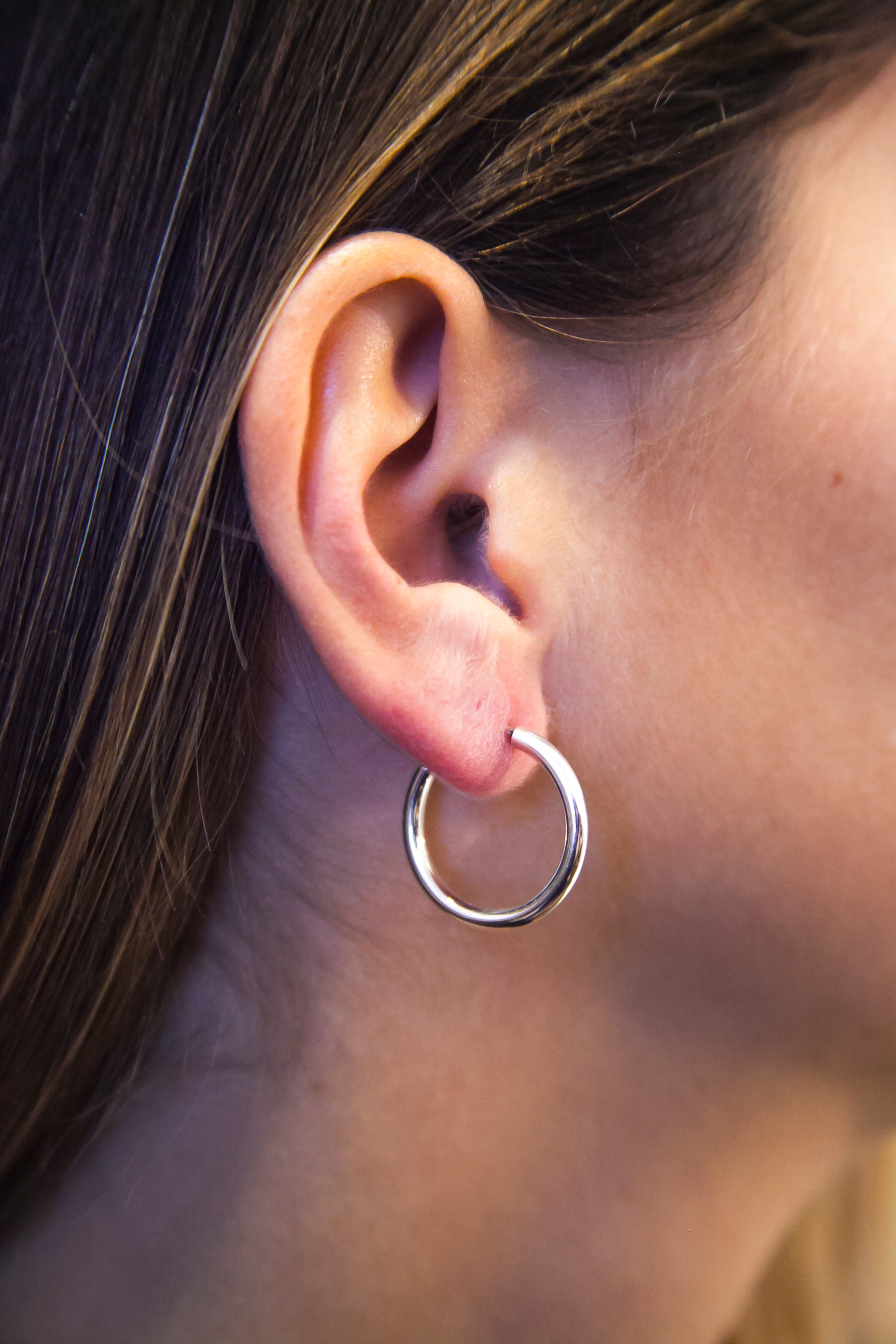 Silver earrings