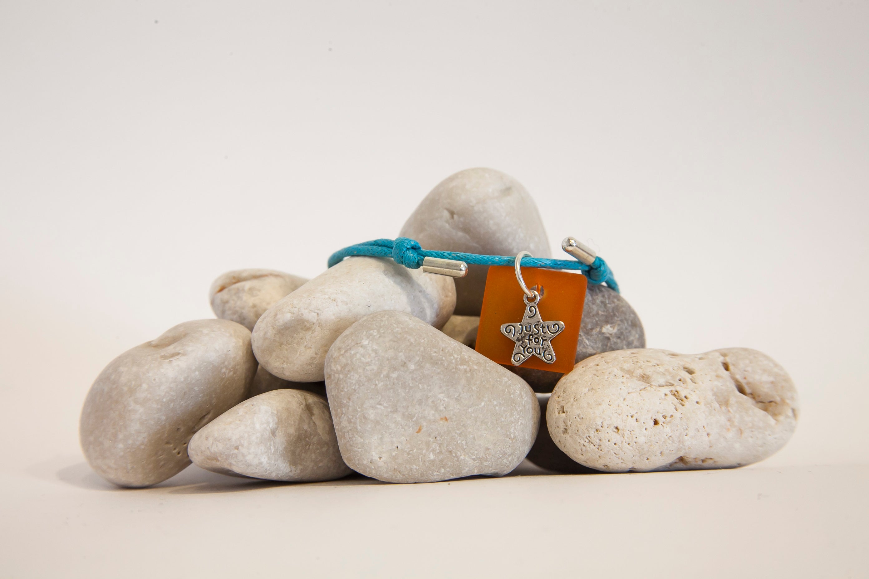 "Just for you" beach glass bracelet