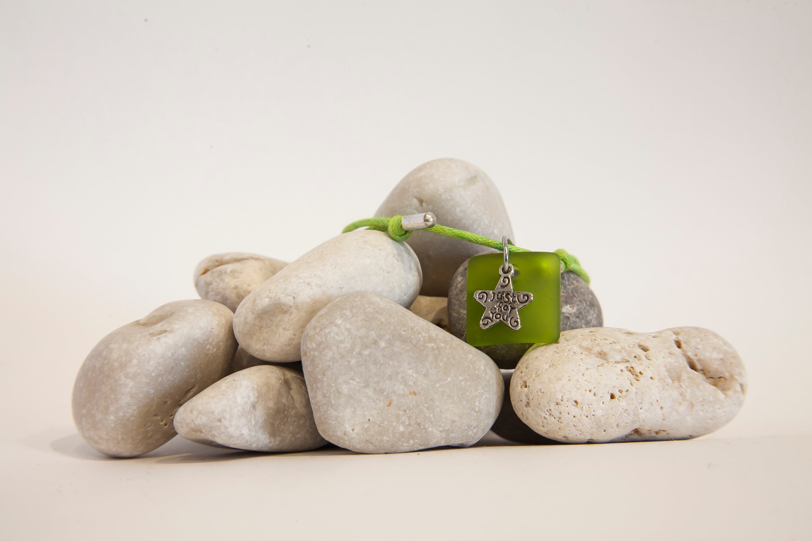 "Just for you" beach glass bracelet