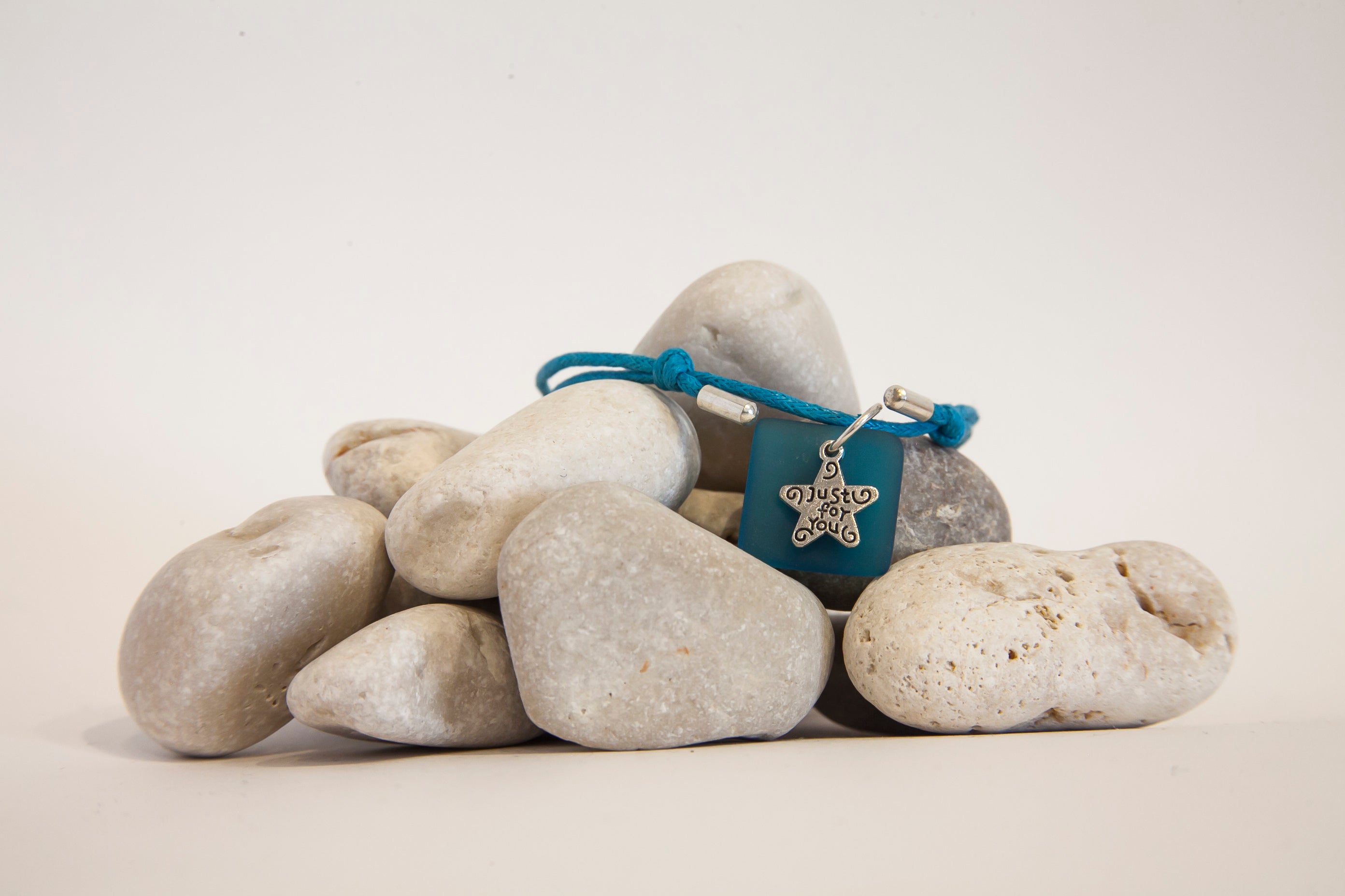 "Just for you" beach glass bracelet