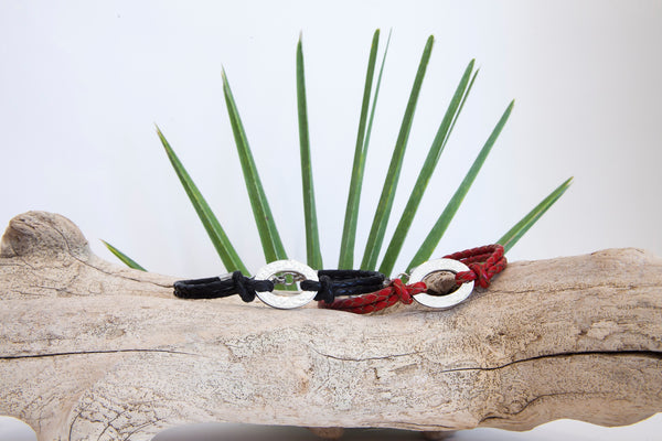 Hoop leather bracelet – Luna Jewelry Webshop