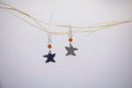 Load image into Gallery viewer, Starfish beach glass earrings
