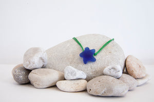 Starfish beach glass necklace