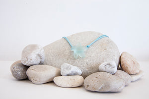 Starfish beach glass necklace