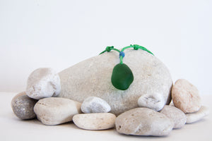 Pebble beach glass necklace