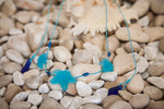 Load image into Gallery viewer, Three starfish beach glass necklace
