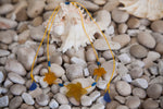 Load image into Gallery viewer, Three starfish beach glass necklace
