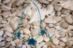 Load image into Gallery viewer, Three starfish beach glass necklace
