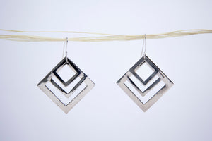 Silver earrings