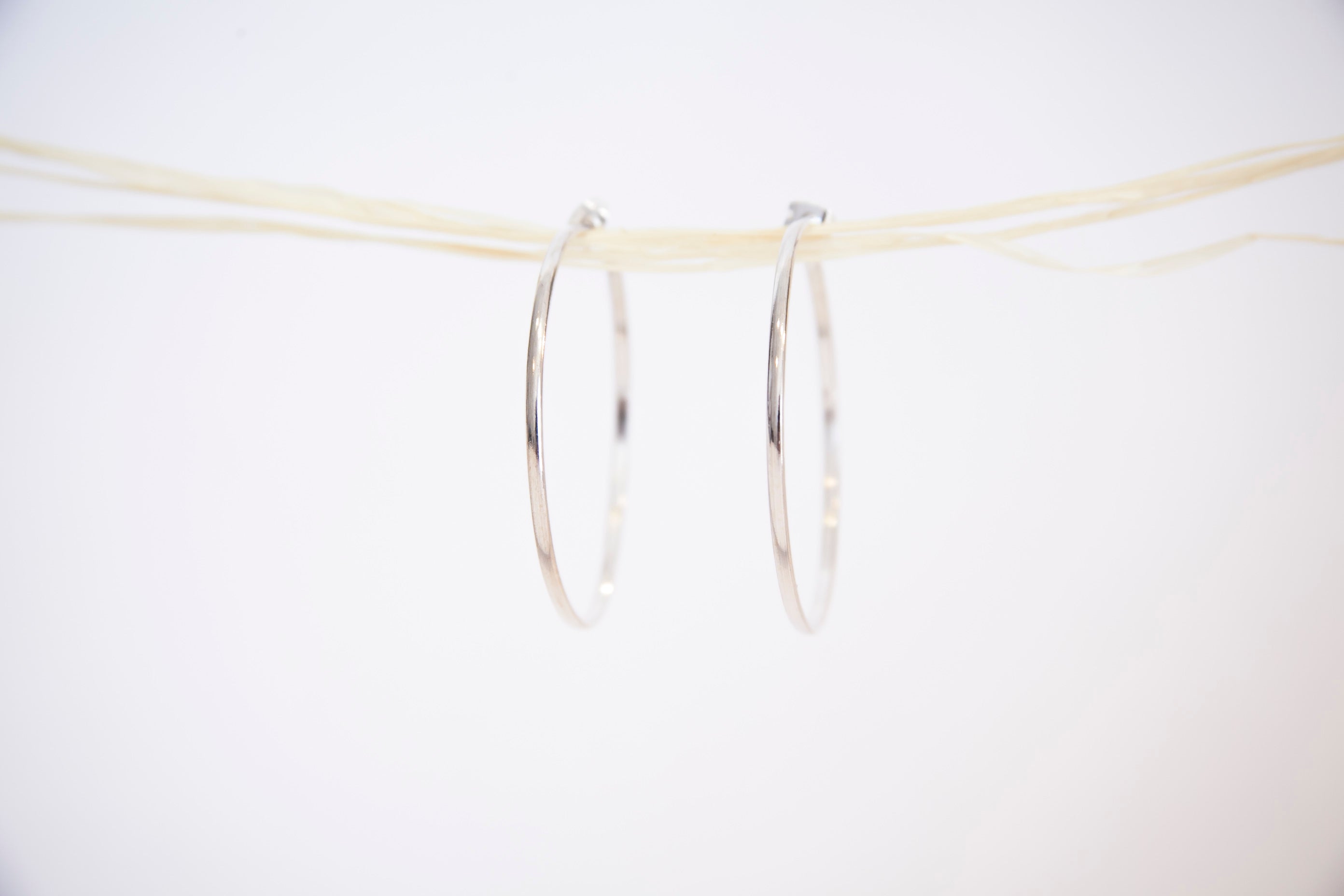 Silver earrings