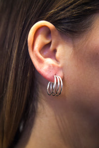 Silver earrings