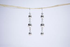 Silver earrings