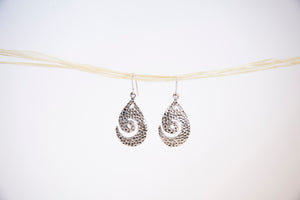 Silver earrings