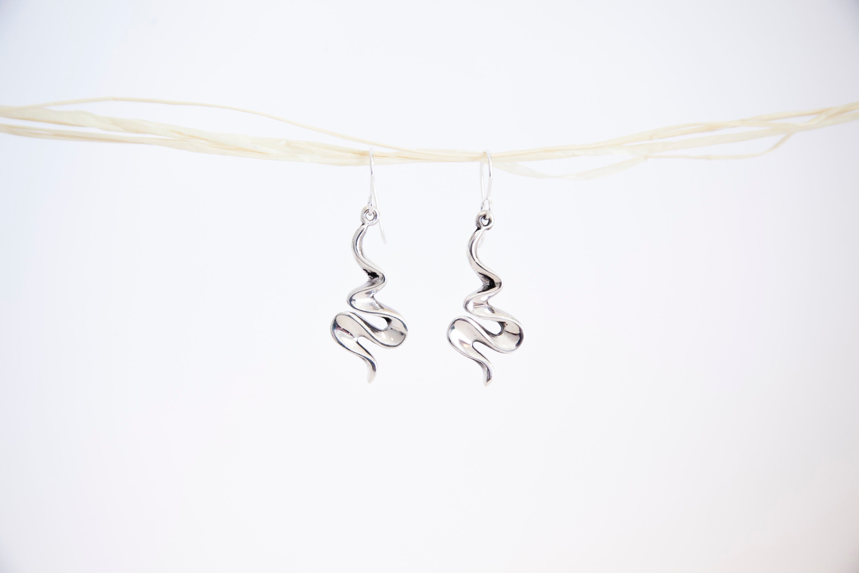 Silver earrings