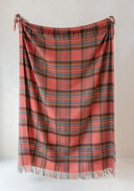 Load image into Gallery viewer, Recycled Wool Blanket in Stewart Royal Antique Tartan
