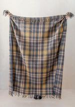 Load image into Gallery viewer, Recycled Wool Blanket in Buchanan Natural Tartan
