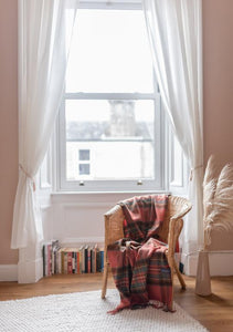 Recycled Wool Blanket in Stewart Royal Antique Tartan